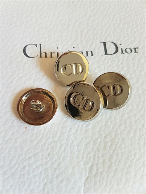 black christian dior buttons